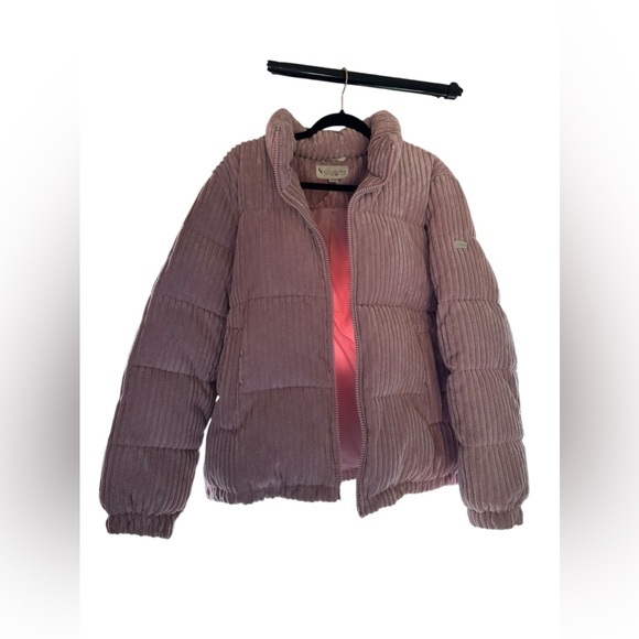 Koolaburra by UGG short corduroy puffer jacket Small Pink Dusty Rose NWOT- XL - Picture 4 of 10
